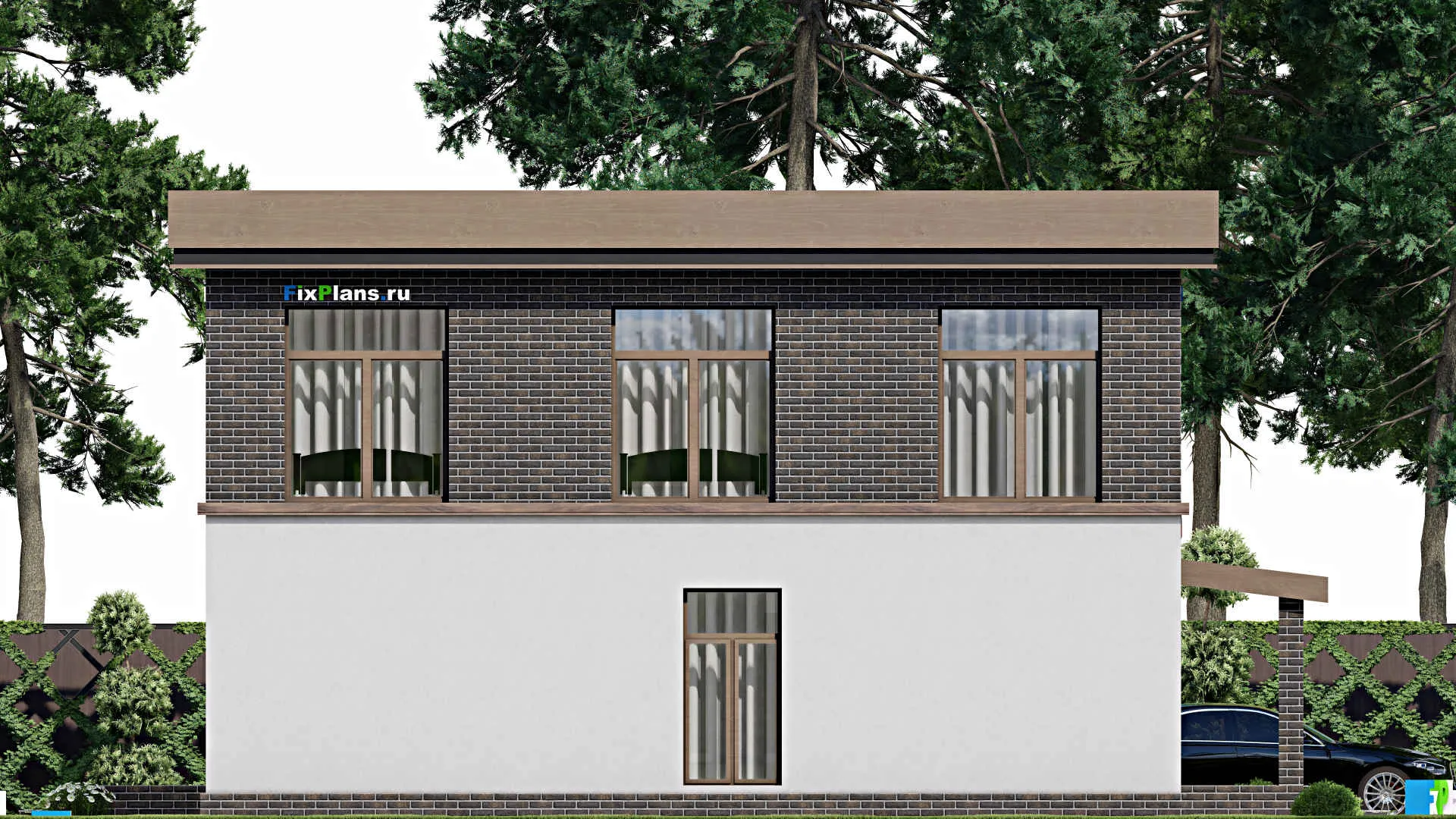 F-6137 - Проект двухэтажного дома 9 на 12, площадью 150 м² с 4 спальнями