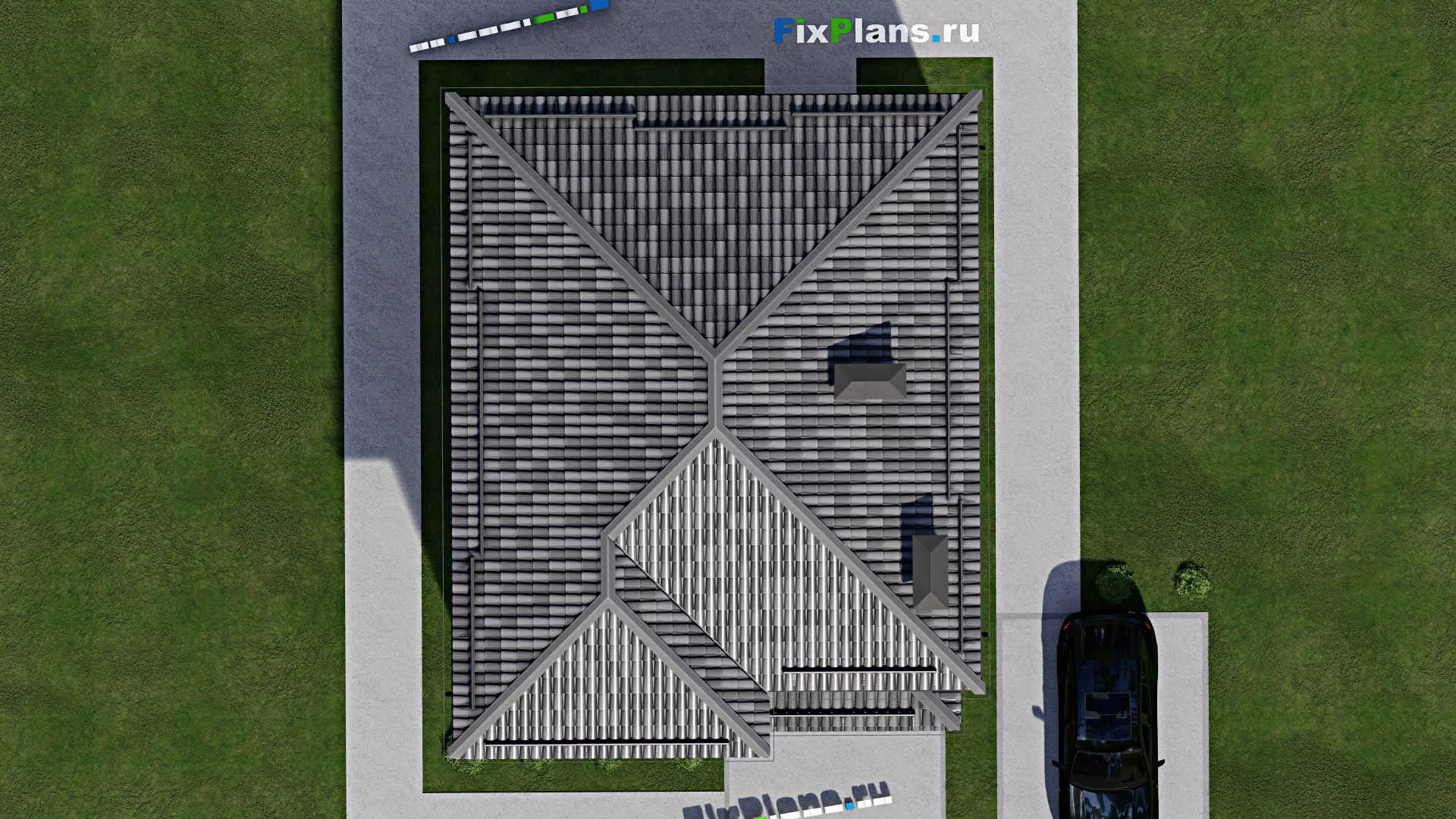 F-7514 - Проект двухэтажного дома 9 на 12, площадью 150 м² с 4 спальнями