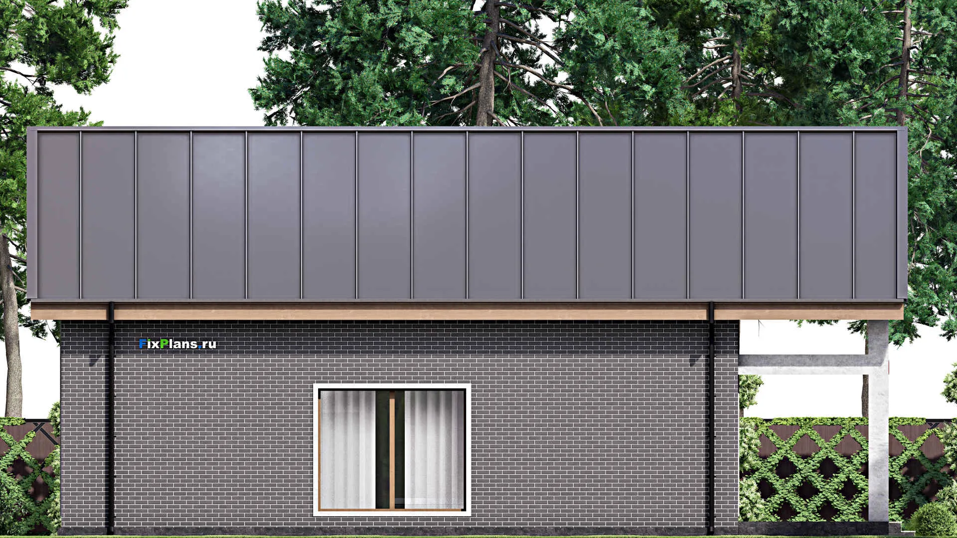 F-14120 - Проект дома с мансардой 12 на 17, площадью 180 м² с террасой и 4 спальнями